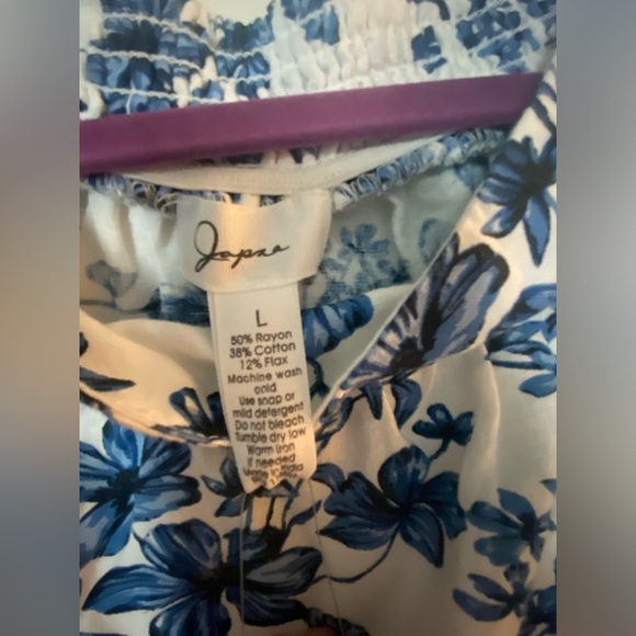 Japna summer maxi skirt, size L🔵⚪️ - Picture 5 of 5